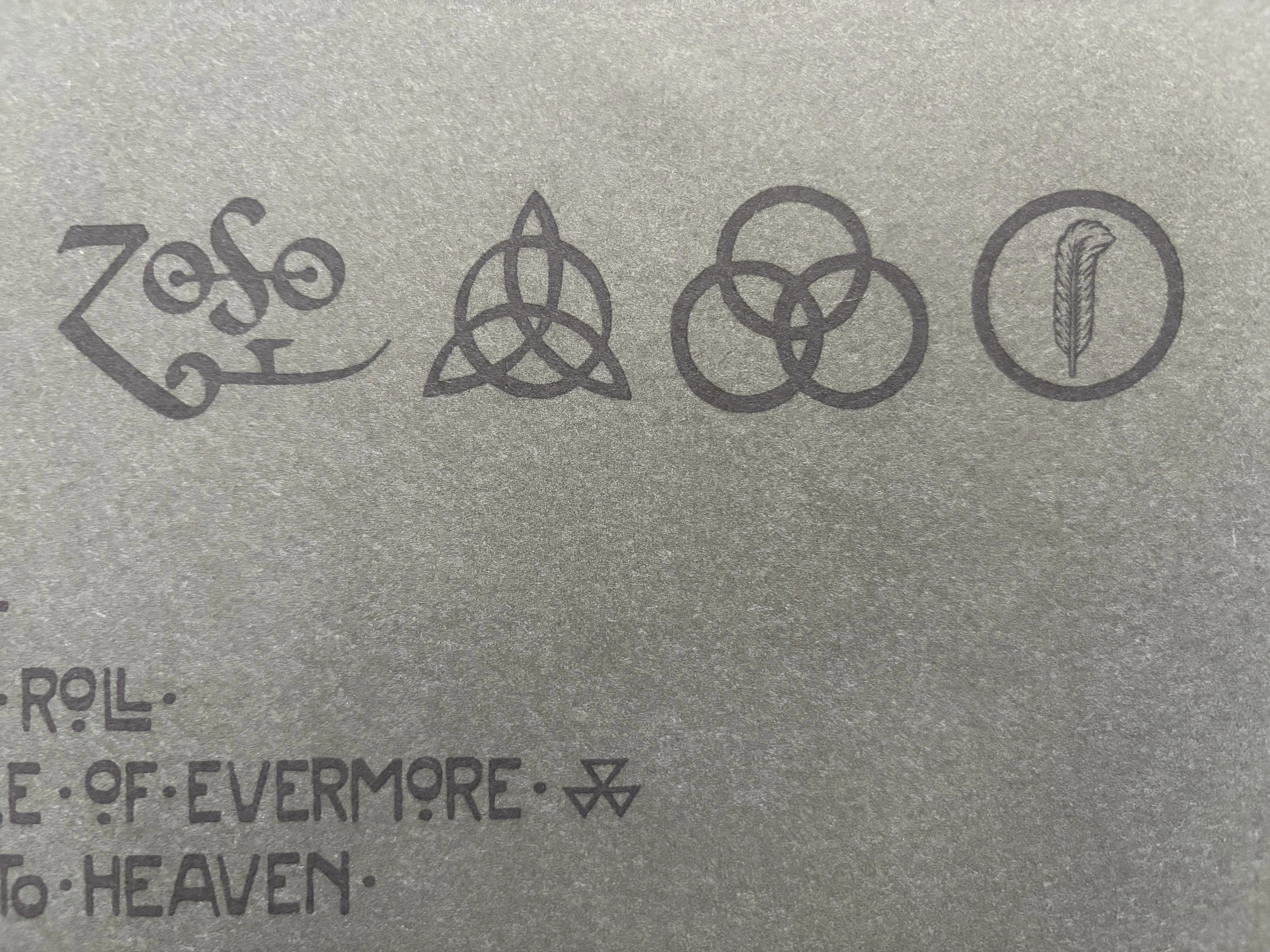 Led Zeppelin symbols